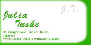 julia tuske business card